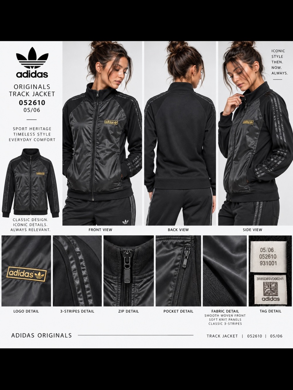 Adidas Originals Black Gold Track Jacket